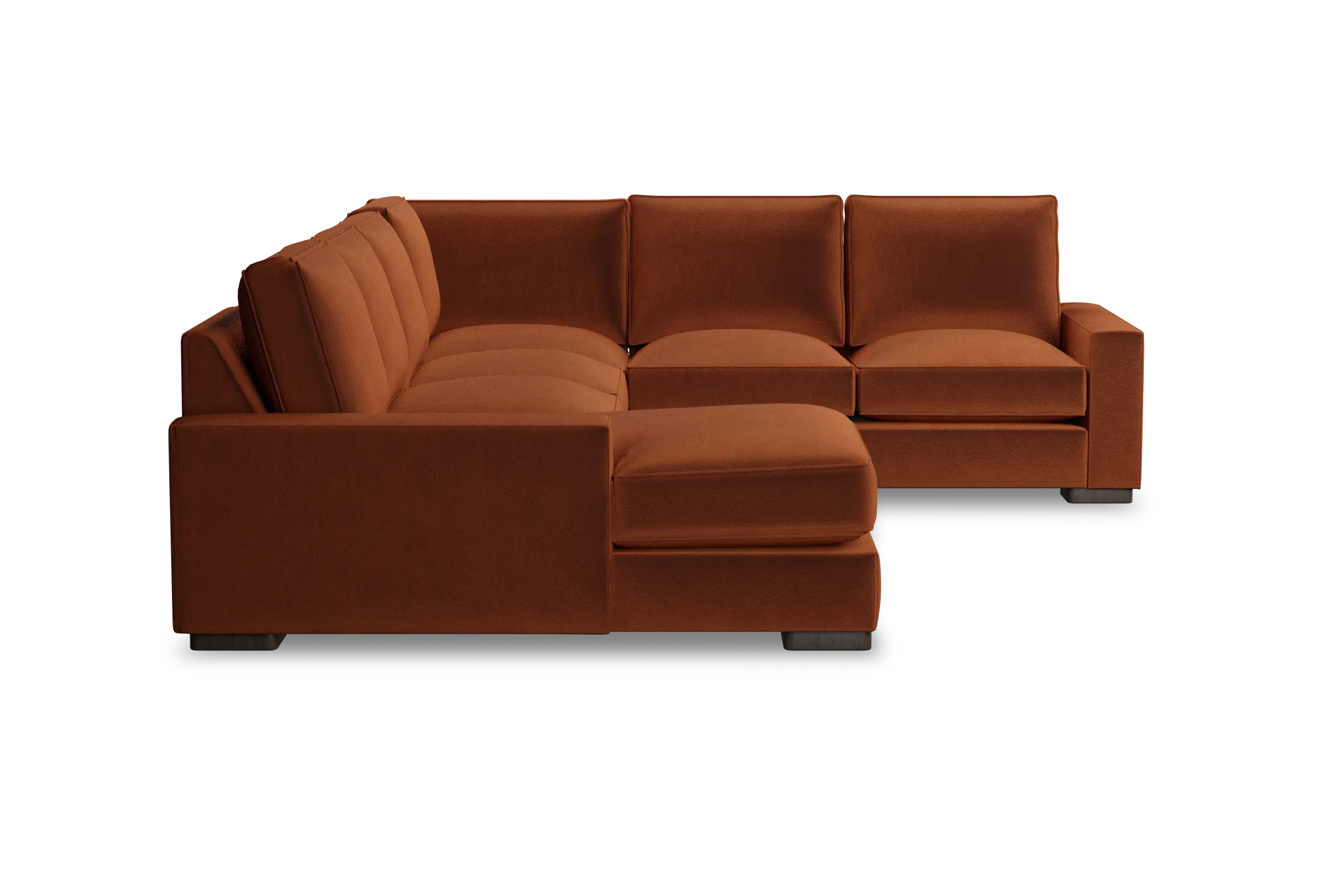 Edgewater Joya Orange Medium Left Chaise Sectional