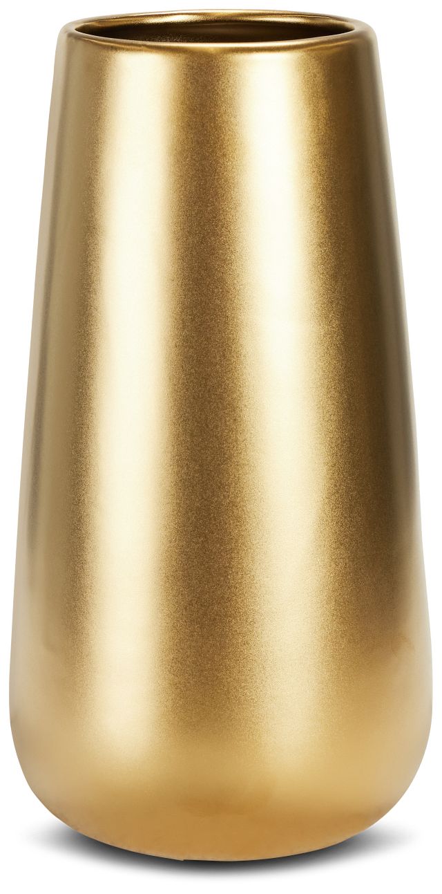 Iika Gold Medium Vase