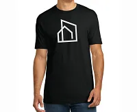 CITY HOME Outline Logo Black Unisex T-shirt
