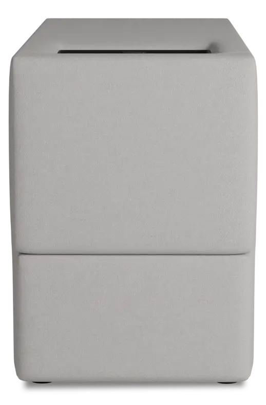 Citymod Light Gray Fabric Itable Media Console With Storage Drawer Citymod Light Gray Fabric Itable Media Console With Storage Drawer