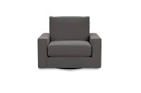 Edgewater Peyton Gray Swivel Chair