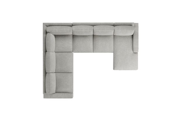 Edgewater Elevation Khaki Medium Right Chaise Sectional