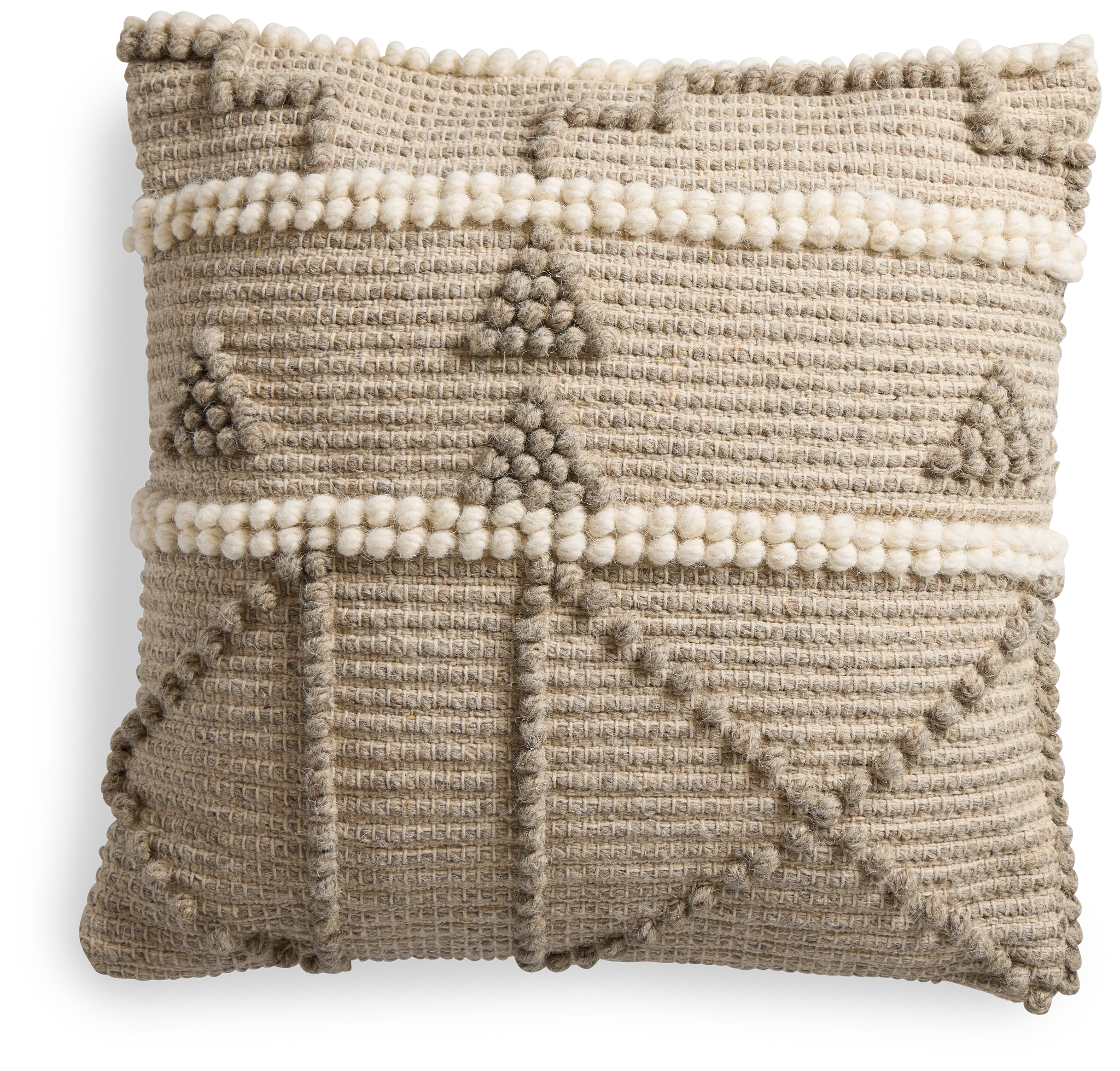 Pyra Light Gray Accent Pillow