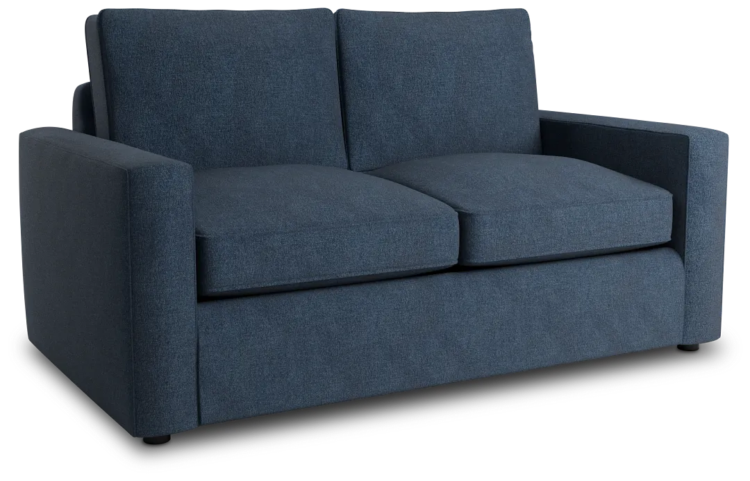 Siesta Maguire Blue Fabric Loveseat