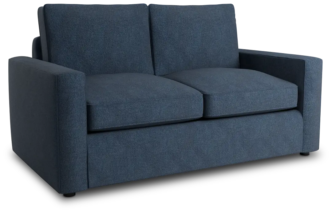Siesta Maguire Blue Fabric Loveseat Siesta Maguire Blue Fabric Loveseat