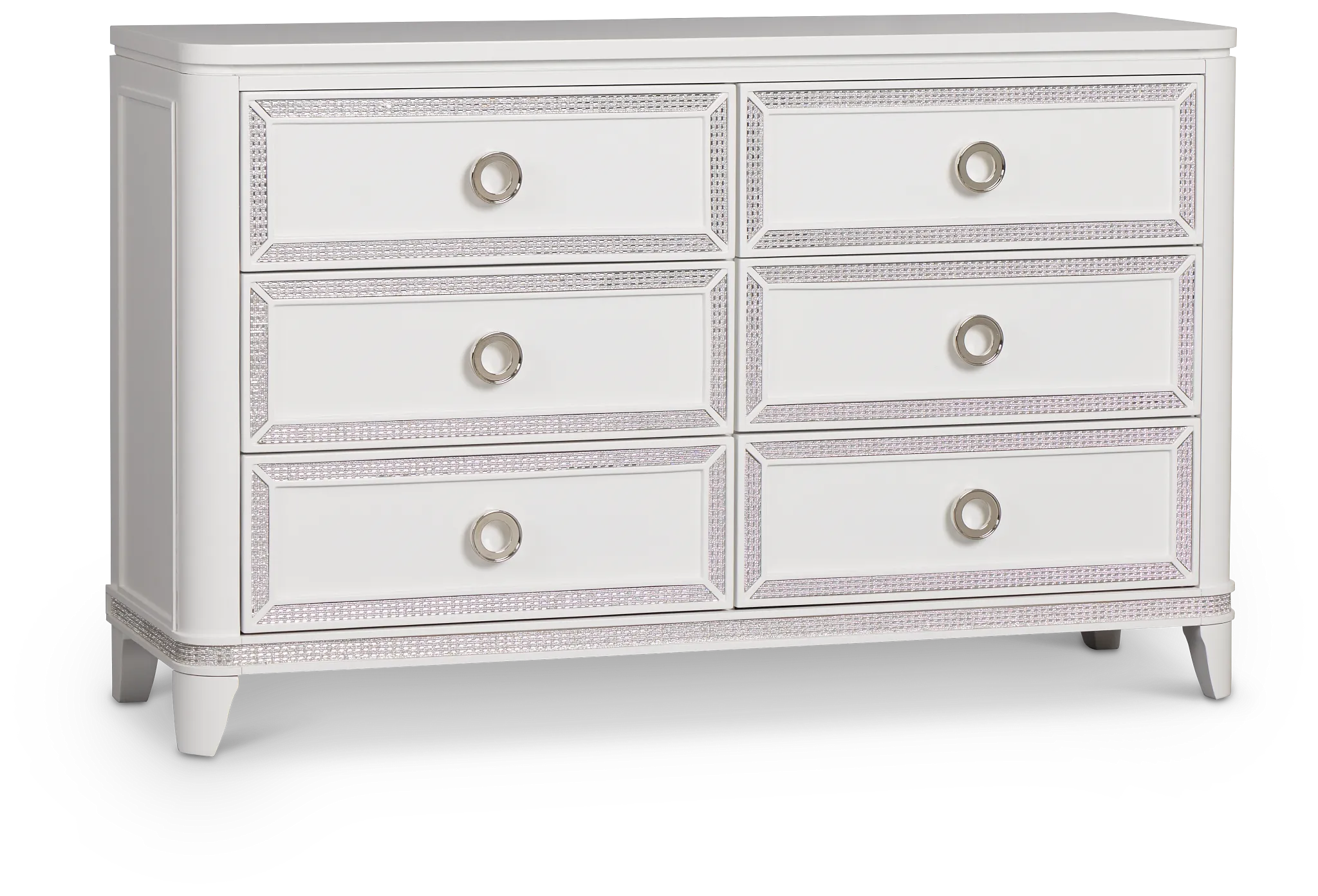 Milan White Youth Dresser