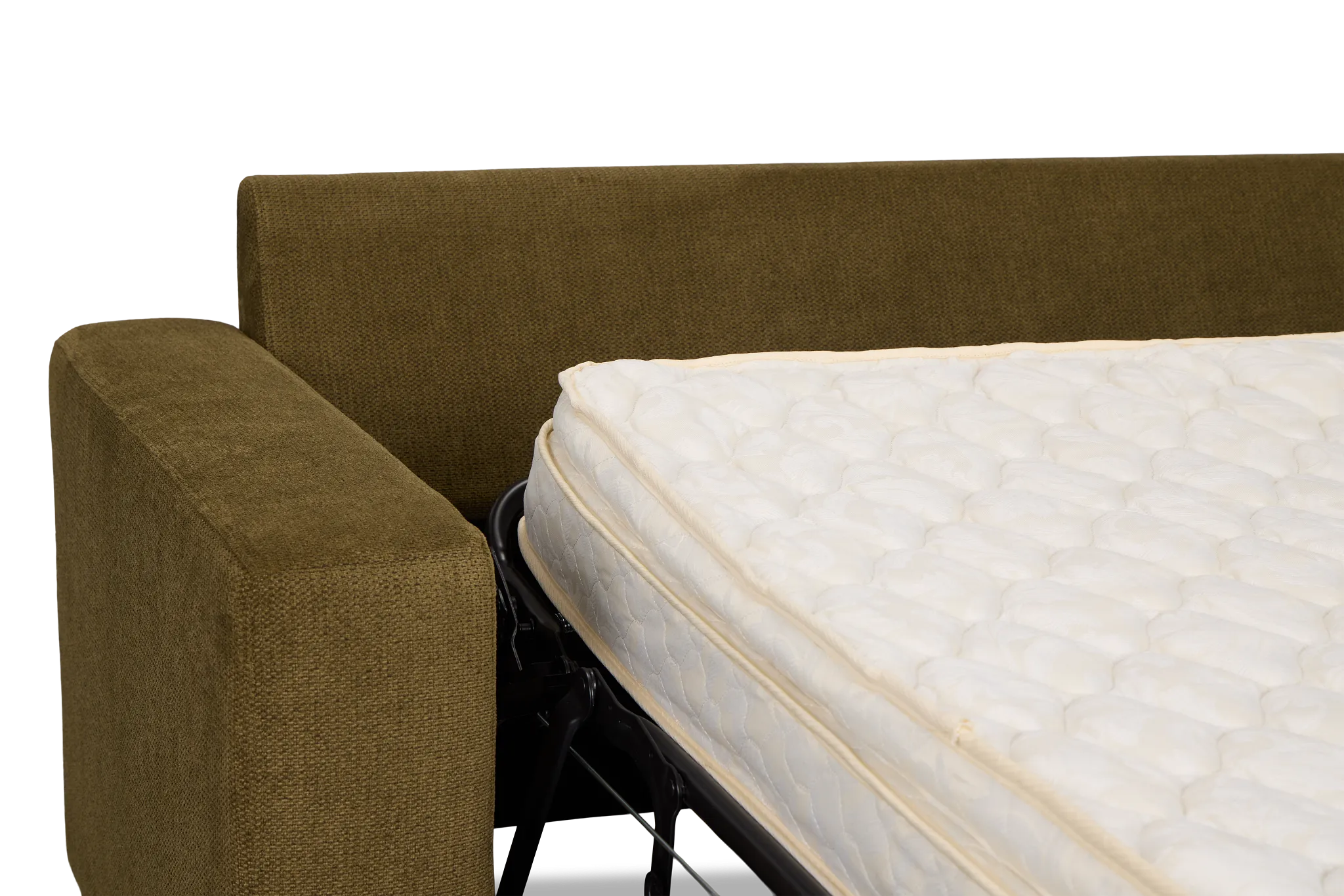 Carmen Green Fabric Innerspring Sleeper