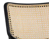 Banks Black Woven Upholstered Side Chair