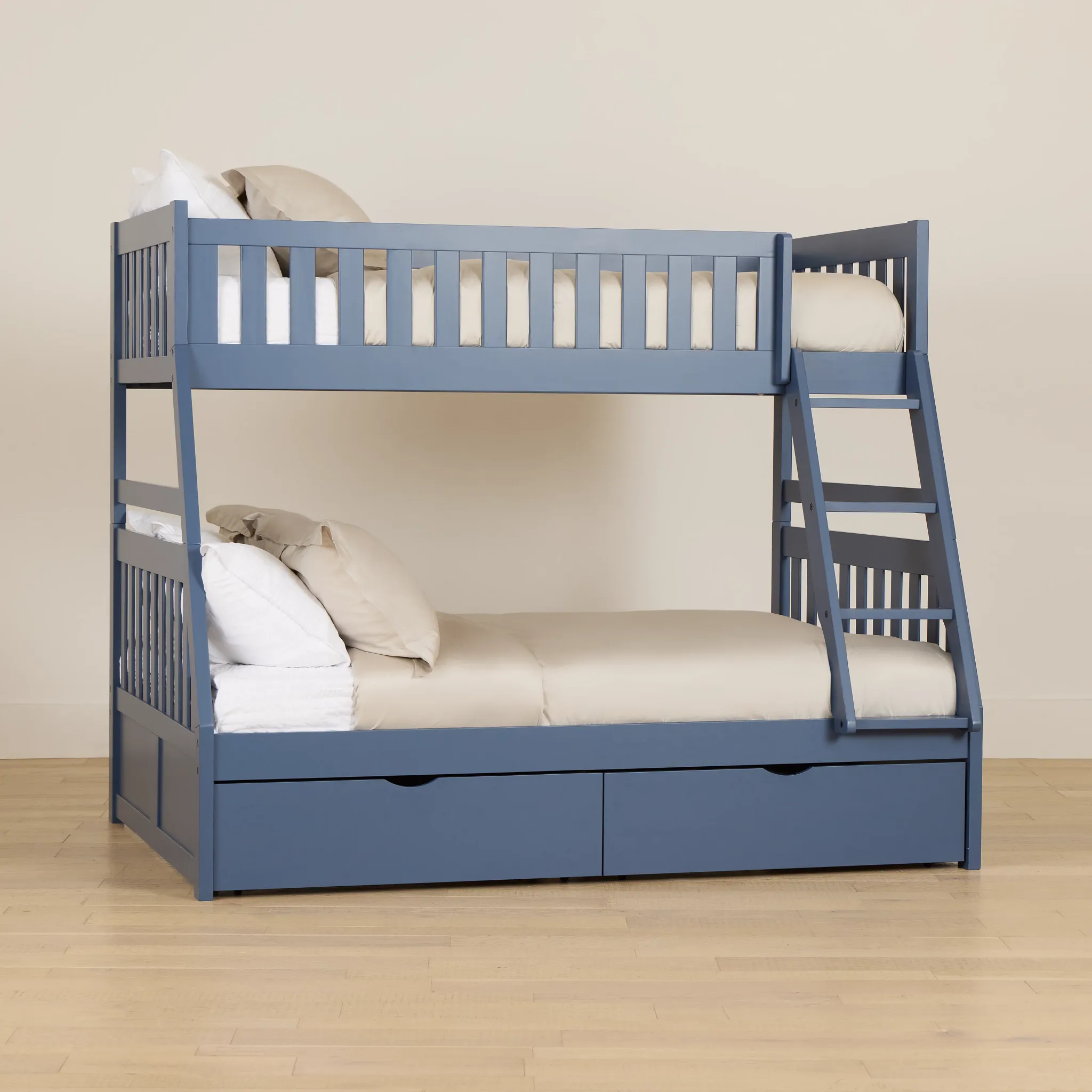 Charleston Dark Blue Storage Bunk Bed
