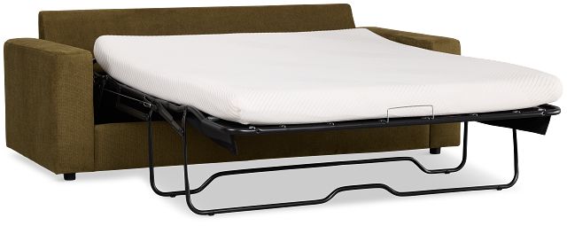 Carmen Green Fabric Memory Foam Sleeper