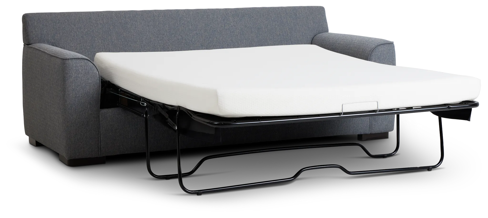 Austin Blue Fabric Memory Foam Sleeper