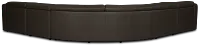 Jace Dark Gray Lthr/vinyl Small Dual Power Reclining Two-arm Sectional