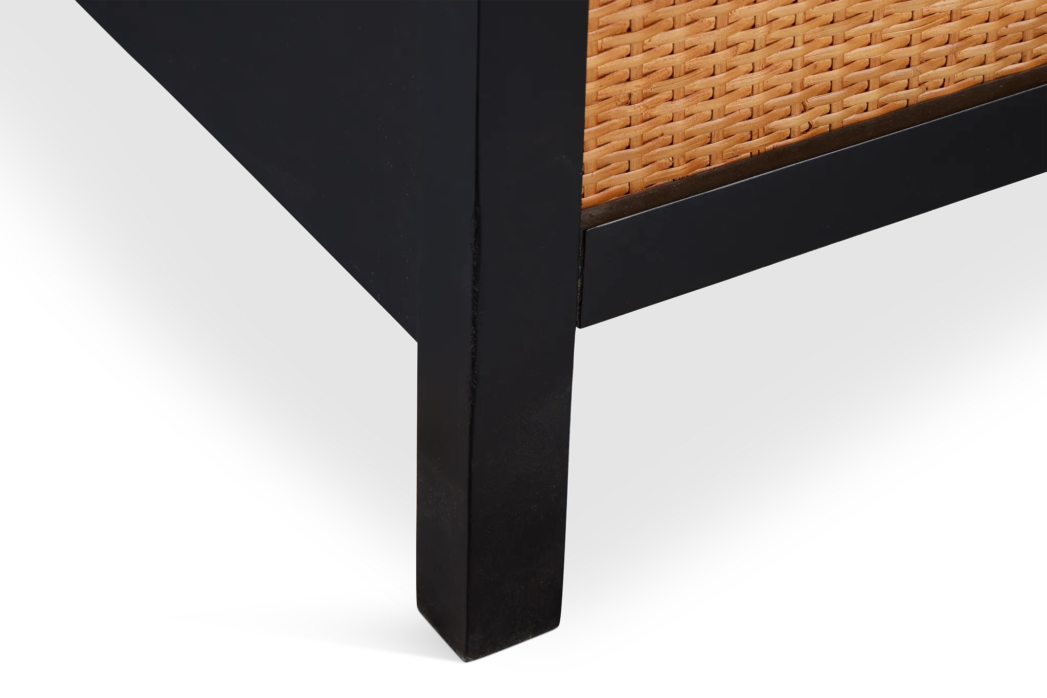 Venice Black Woven Panel Bed