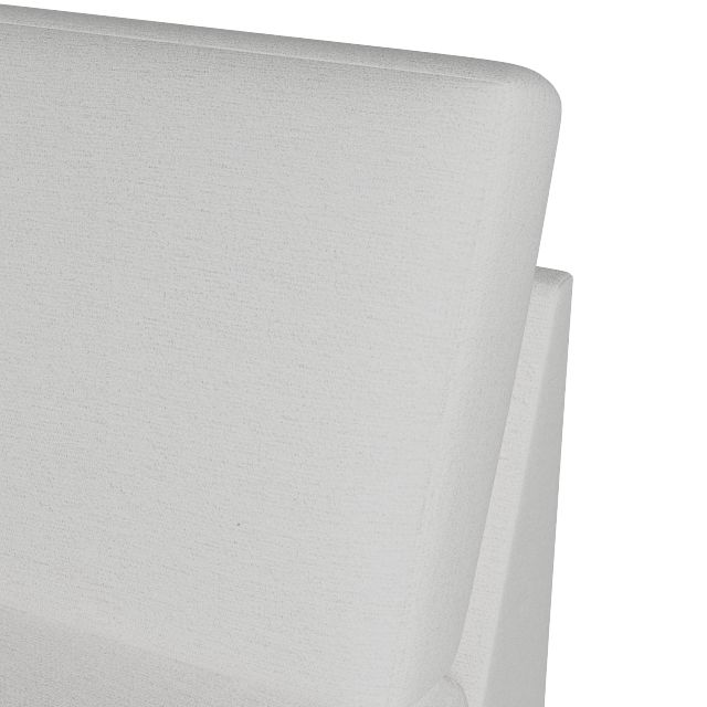 Citymod White Fabric Armless Chair