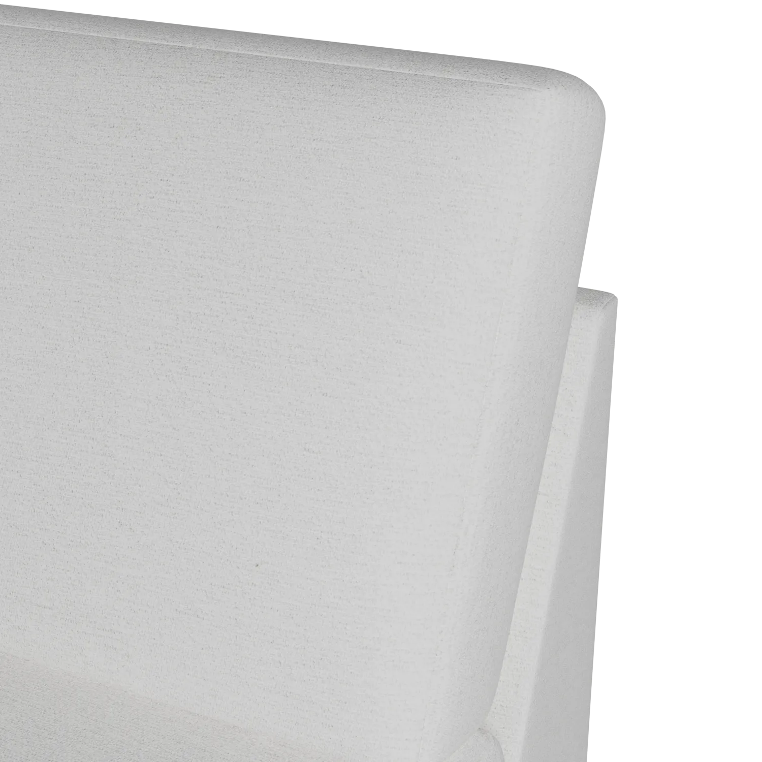 Citymod White Fabric Armless Chair