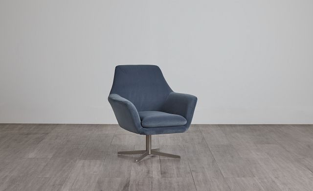 Xander Light Gray Velvet Swivel Accent Chair (0)