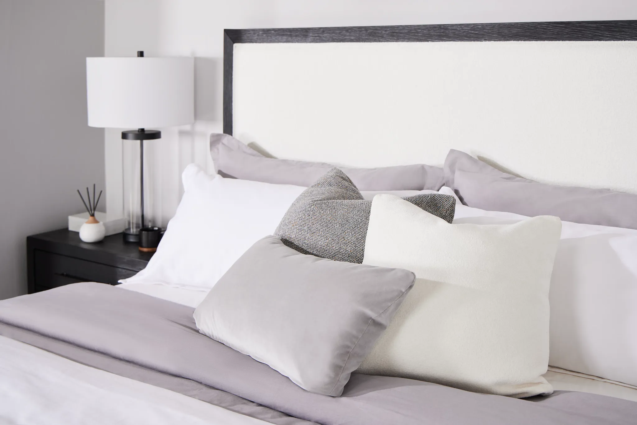 Lauran Light Gray Lumbar Accent Pillow