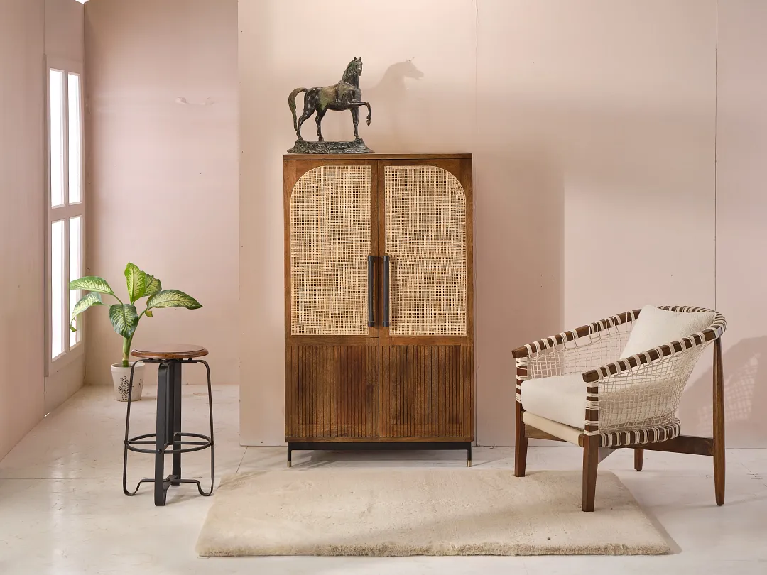 Ronda Mid Tone Bar Cabinet
