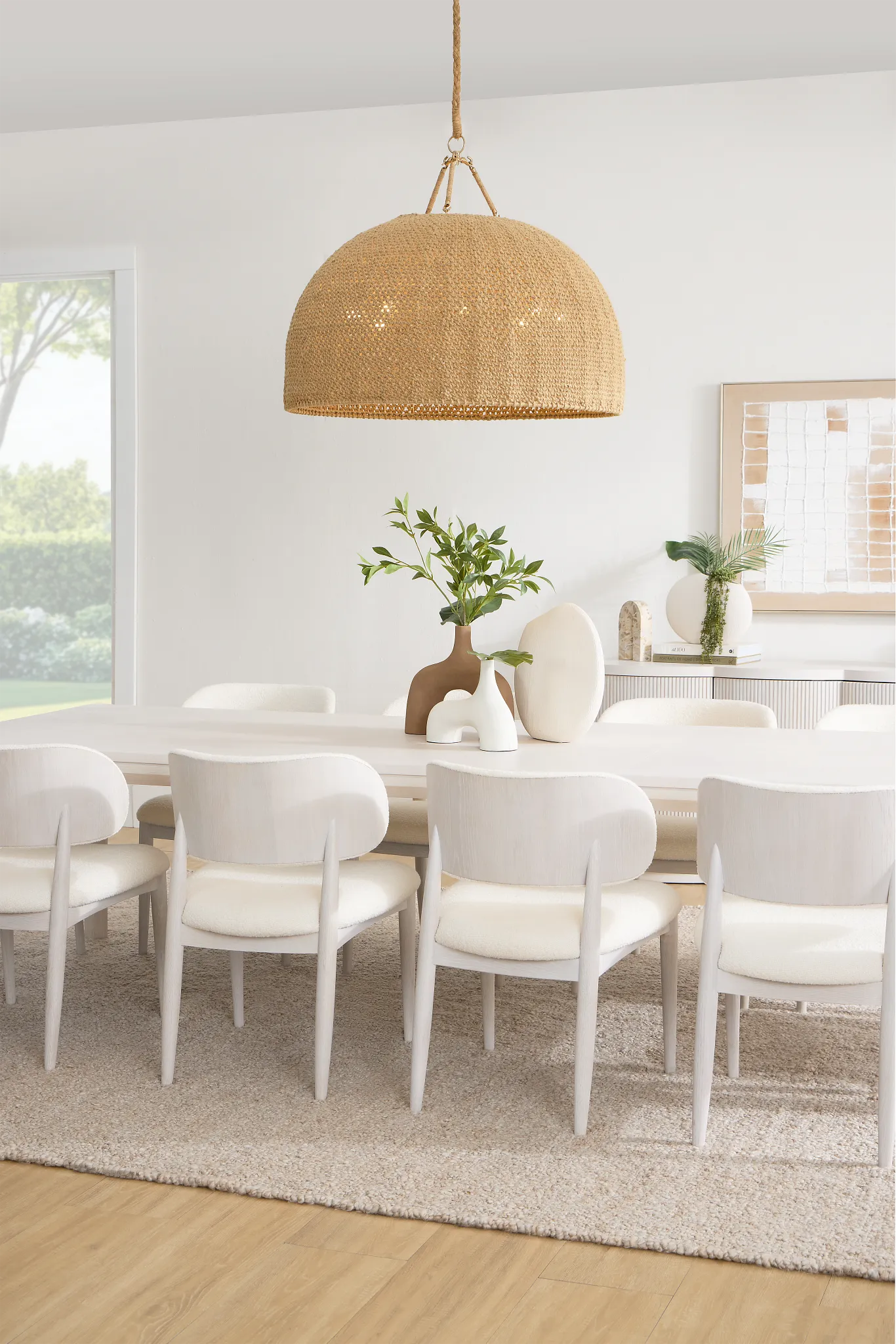 Gables White Rectangular Table