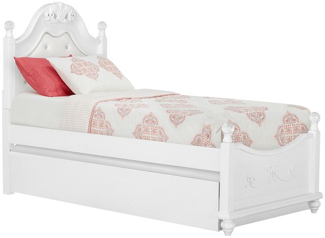 Alana White Uph Poster Trundle Bed