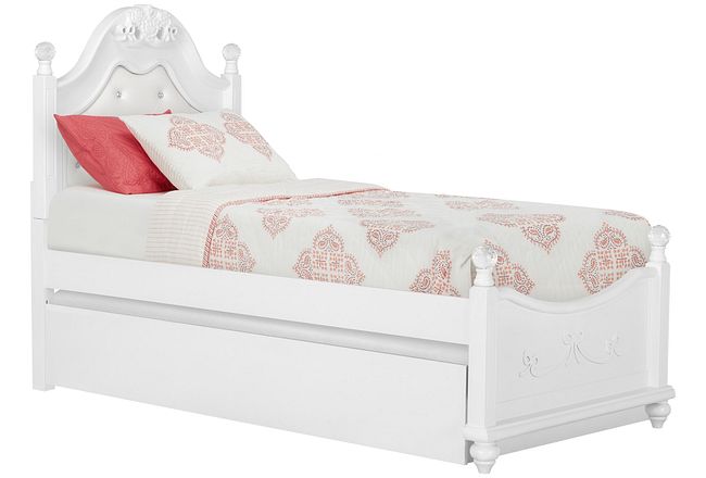 Alana White Uph Poster Trundle Bed