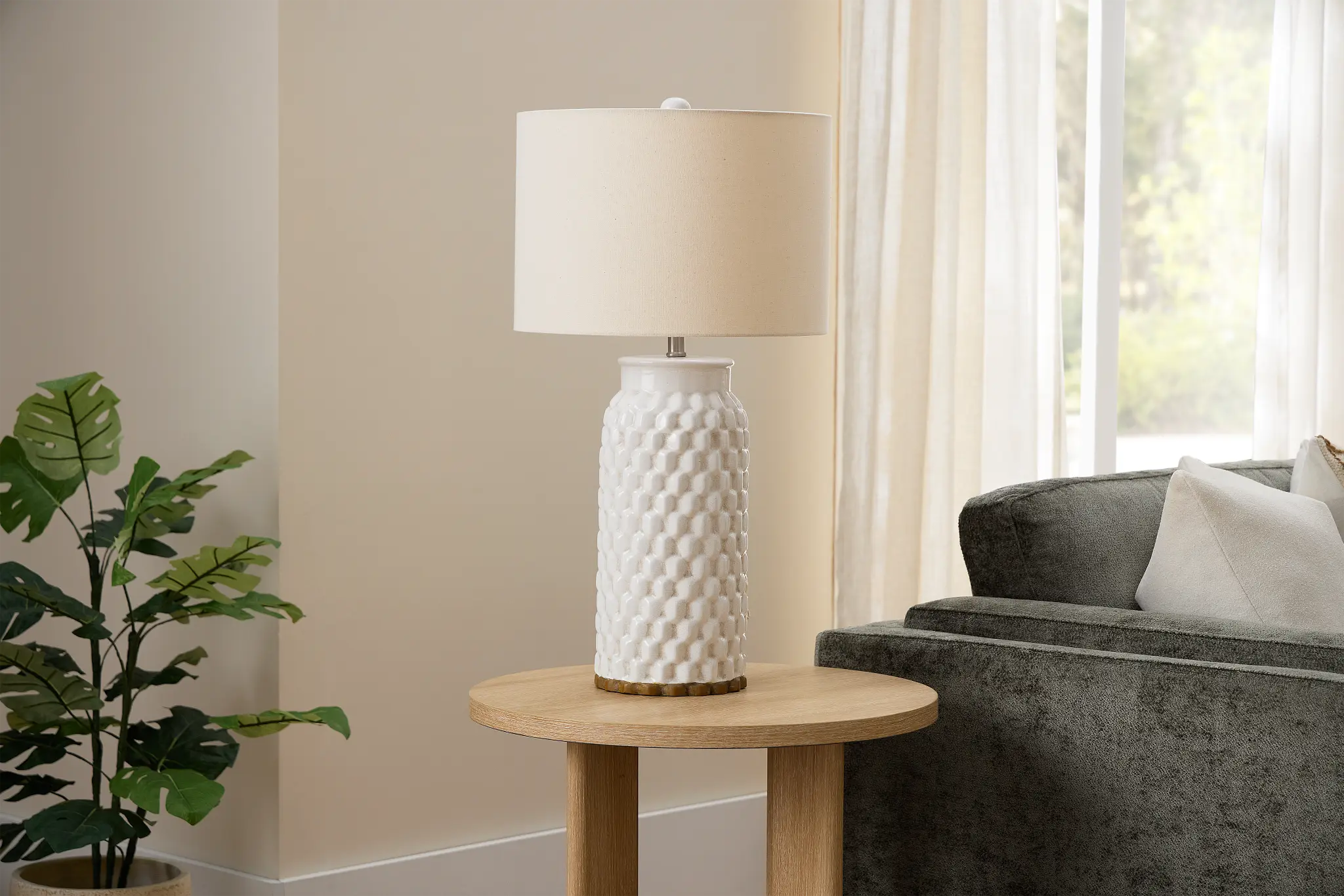 Seiter Light Beige Table Lamp Seiter Light Beige Table Lamp