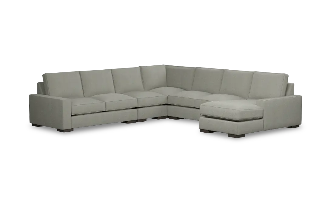Edgewater Delray Pewter Large Right Chaise Sectional Edgewater Delray Pewter Large Right Chaise Sectional