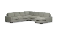 Edgewater Delray Pewter Large Right Chaise Sectional