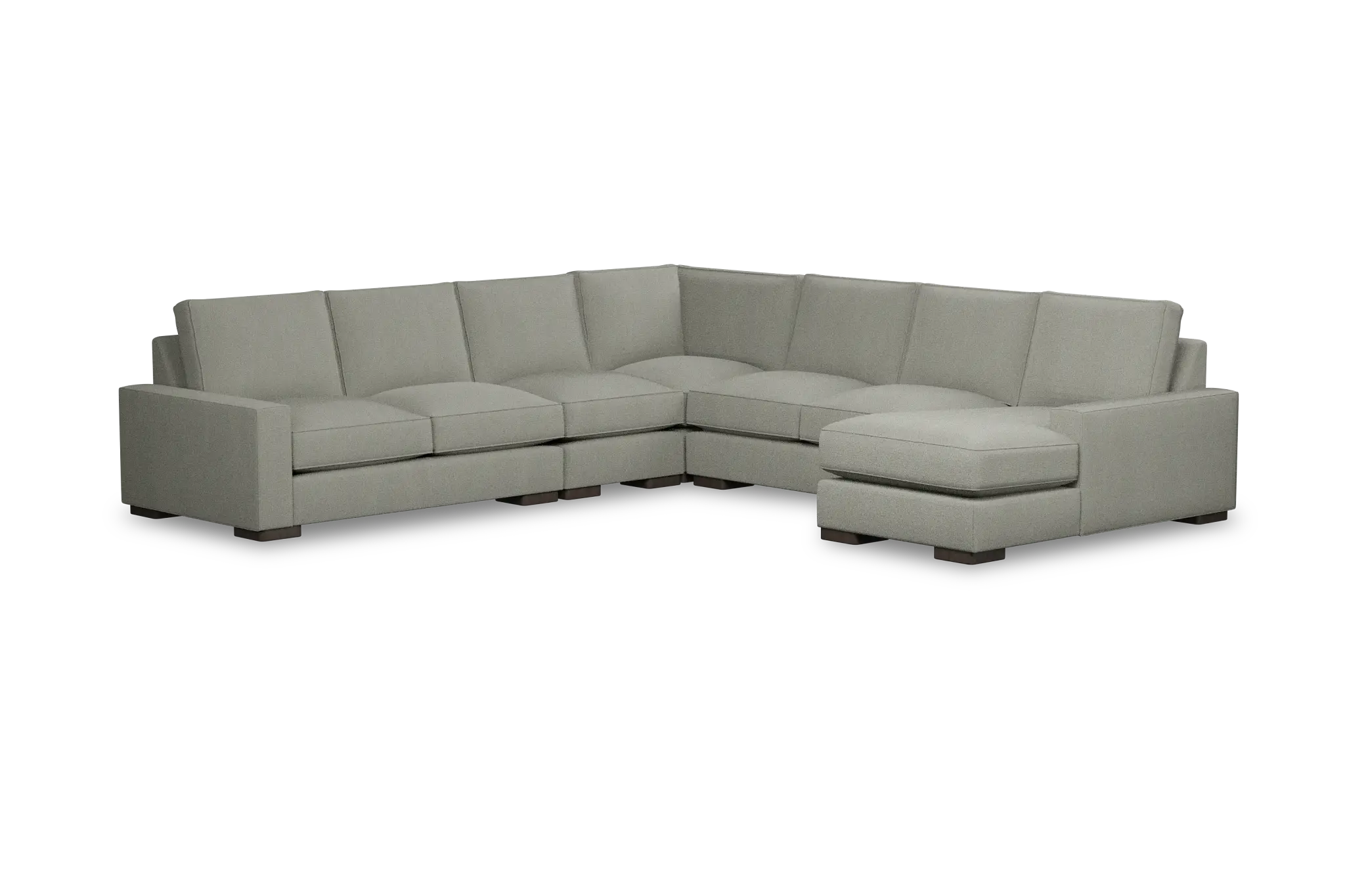 Edgewater Delray Pewter Large Right Chaise Sectional Edgewater Delray Pewter Large Right Chaise Sectional