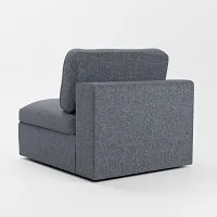 Destin Elevation Gray Fabric Swivel Chair