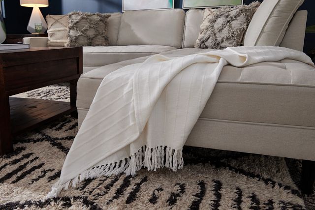Ames White Throw