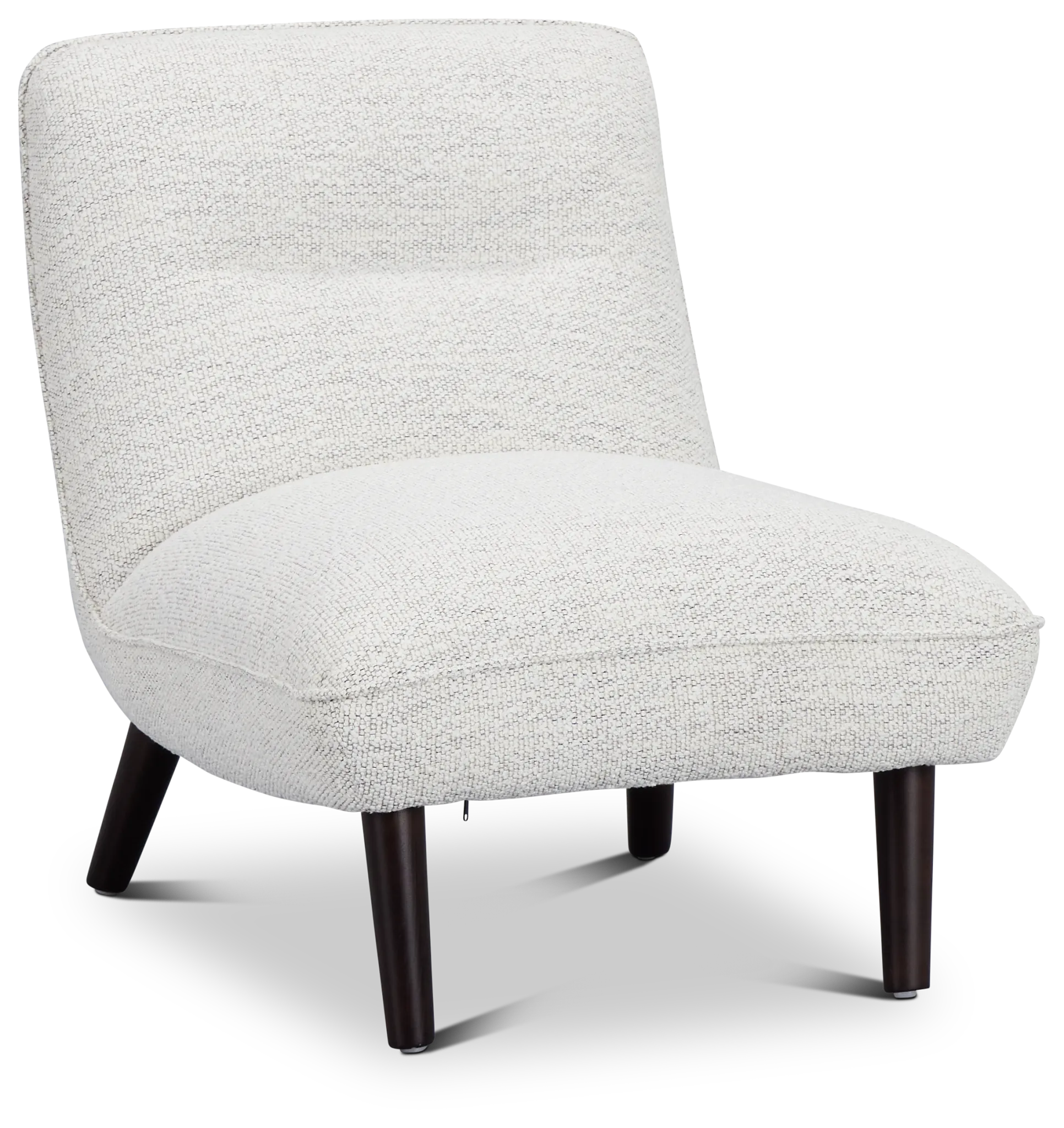 Lilac Light Gray Fabric Accent Chair