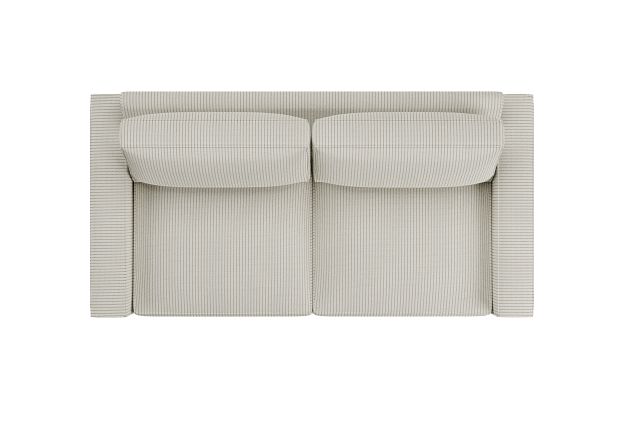 Edgewater Lucy Light Beige 84" Sofa W/ 2 Cushions
