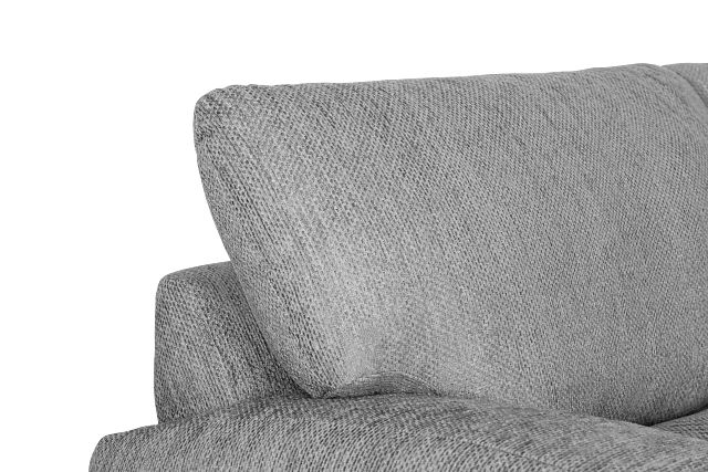 Alpha Light Gray Fabric Large Two-arm Sectional