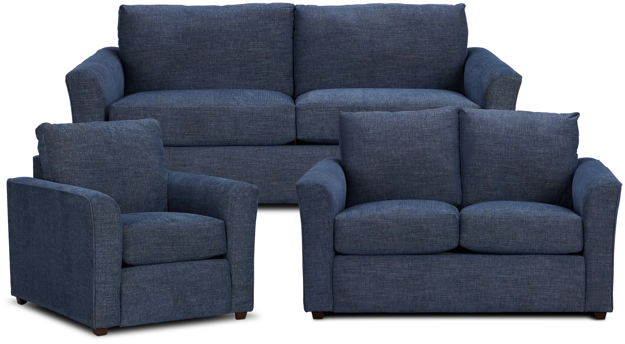 Davis Dark Blue Micro Living Room Davis Dark Blue Micro Living Room