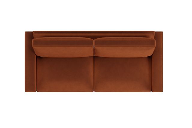Edgewater Joya Orange 96" Sofa W/ 2 Cushions (5)