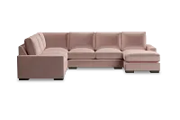 Edgewater Joya Light Pink Medium Right Chaise Sectional