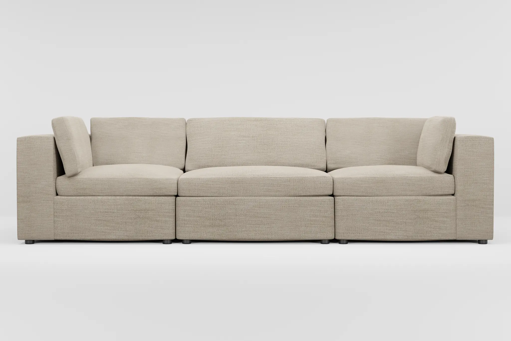 Destin Victory Taupe Fabric 3-piece Modular Sofa Destin Victory Taupe Fabric 3-piece Modular Sofa