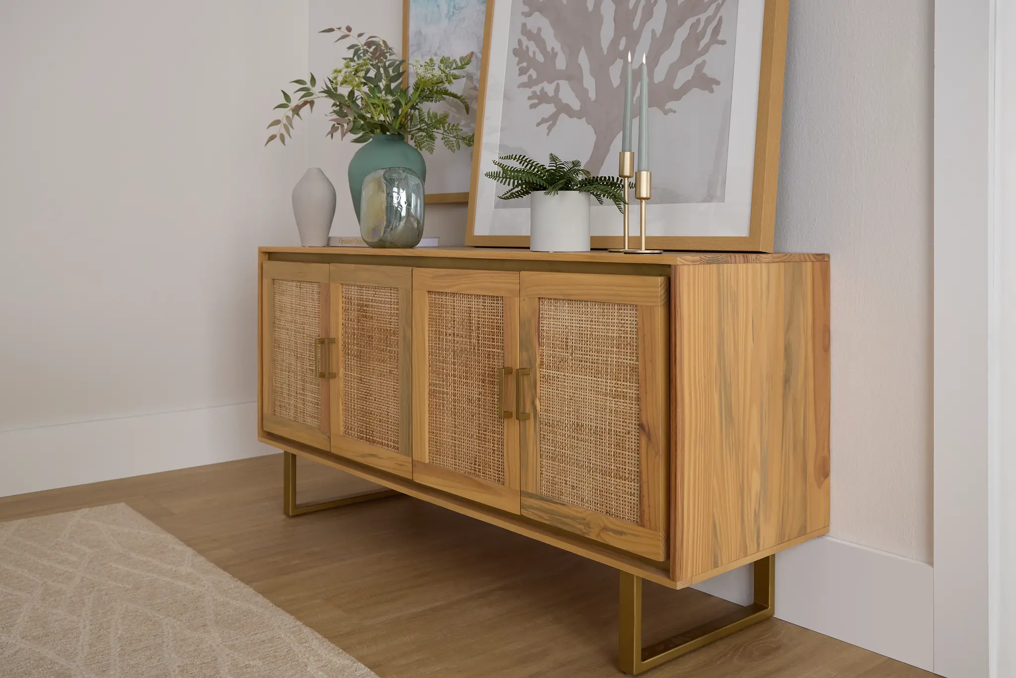 Briar Light Tone Four-door Cabinet Briar Light Tone Four-door Cabinet