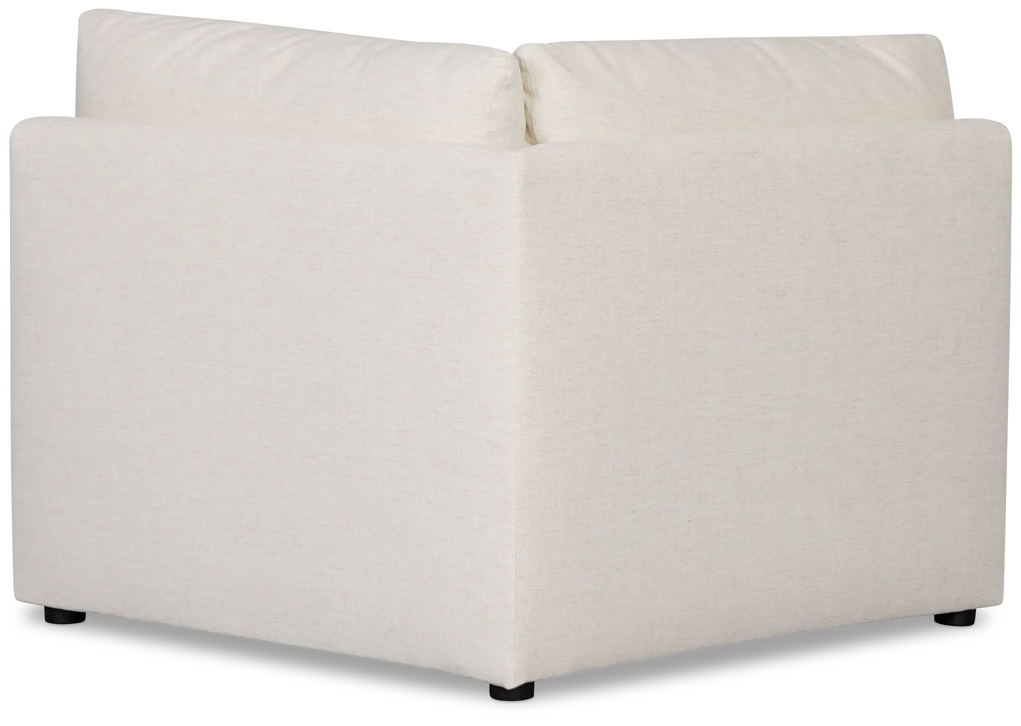 Serena White Fabric Corner Chair Serena White Fabric Corner Chair