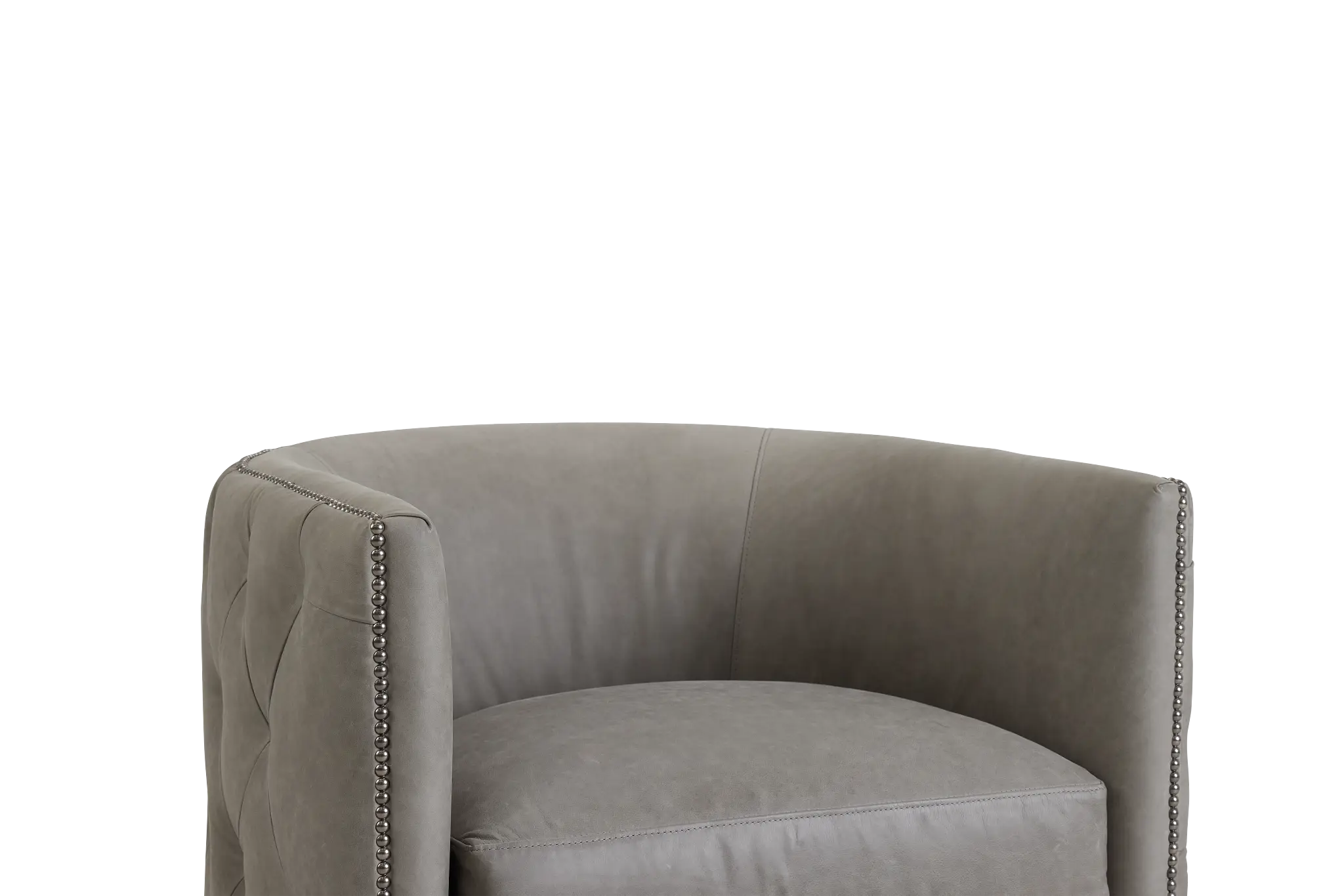 Palazzo Gray Leather Swivel Accent Chair Palazzo Gray Leather Swivel Accent Chair