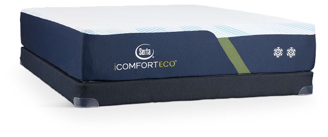Serta Icomfort Eco F20gl Plush Low-profile Mattress Set