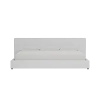 Grayton Peyton White 44" Upholstered Platform Bed