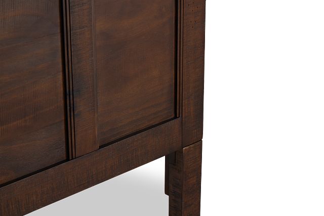 Heron Cove Mid Tone Panel Headboard With Lights