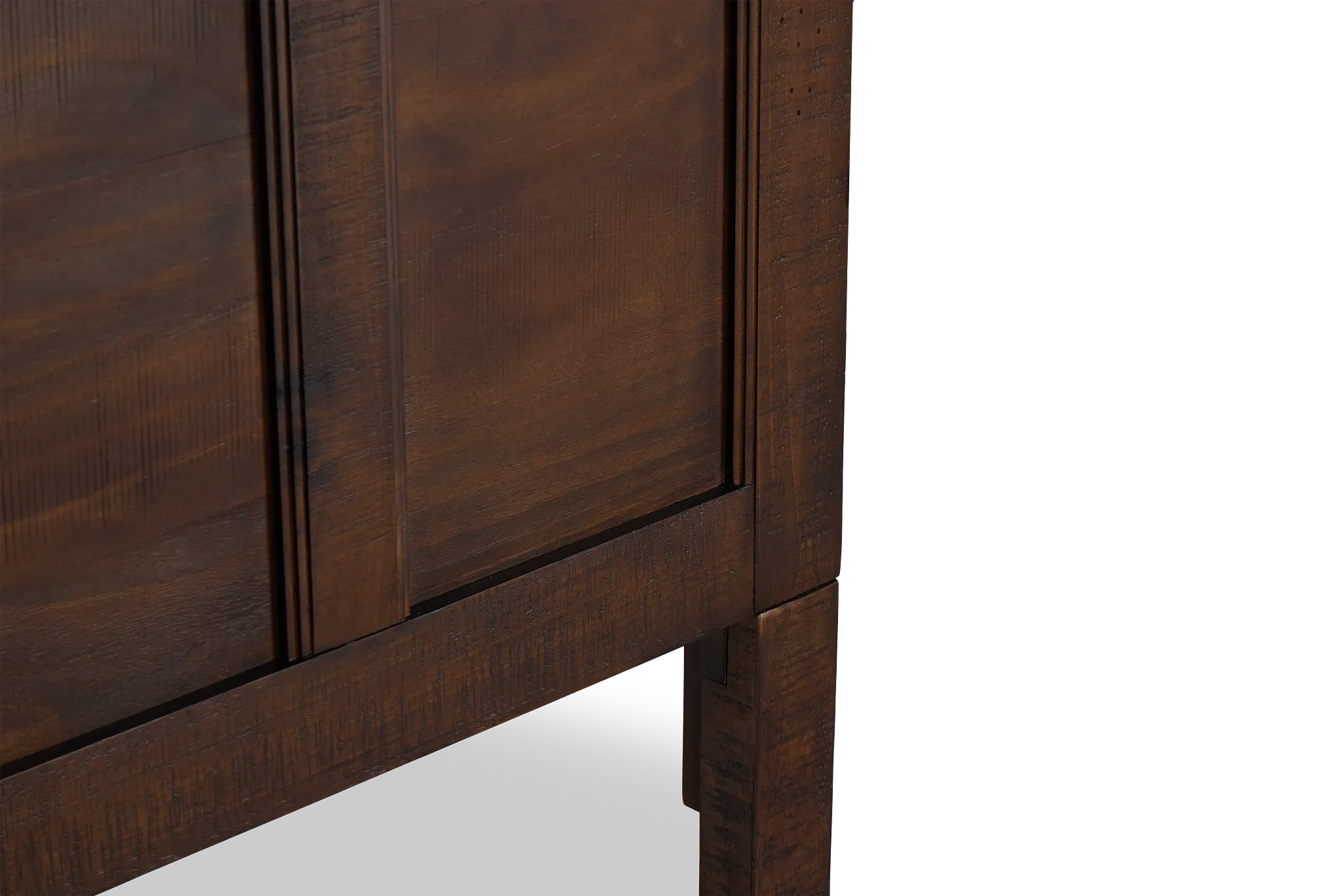 Heron Cove Mid Tone Panel Headboard With Lights