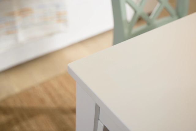Edgartown White Storage High Dining Table