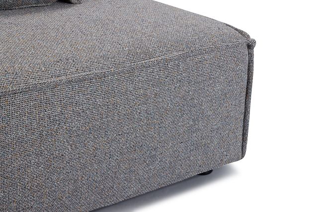 Tatum Gray Fabric Armless Chair