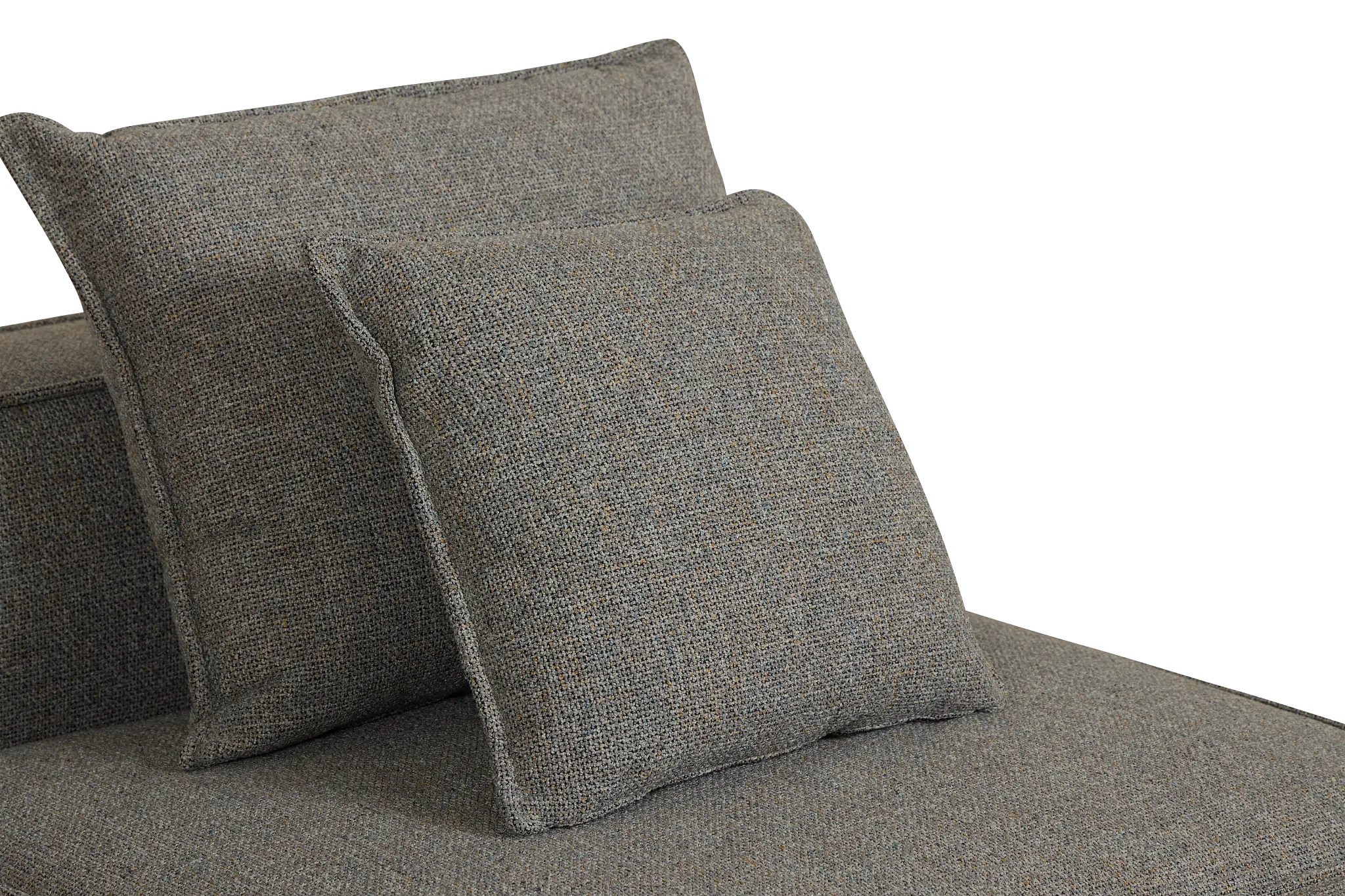 Tatum Gray Fabric Armless Chair