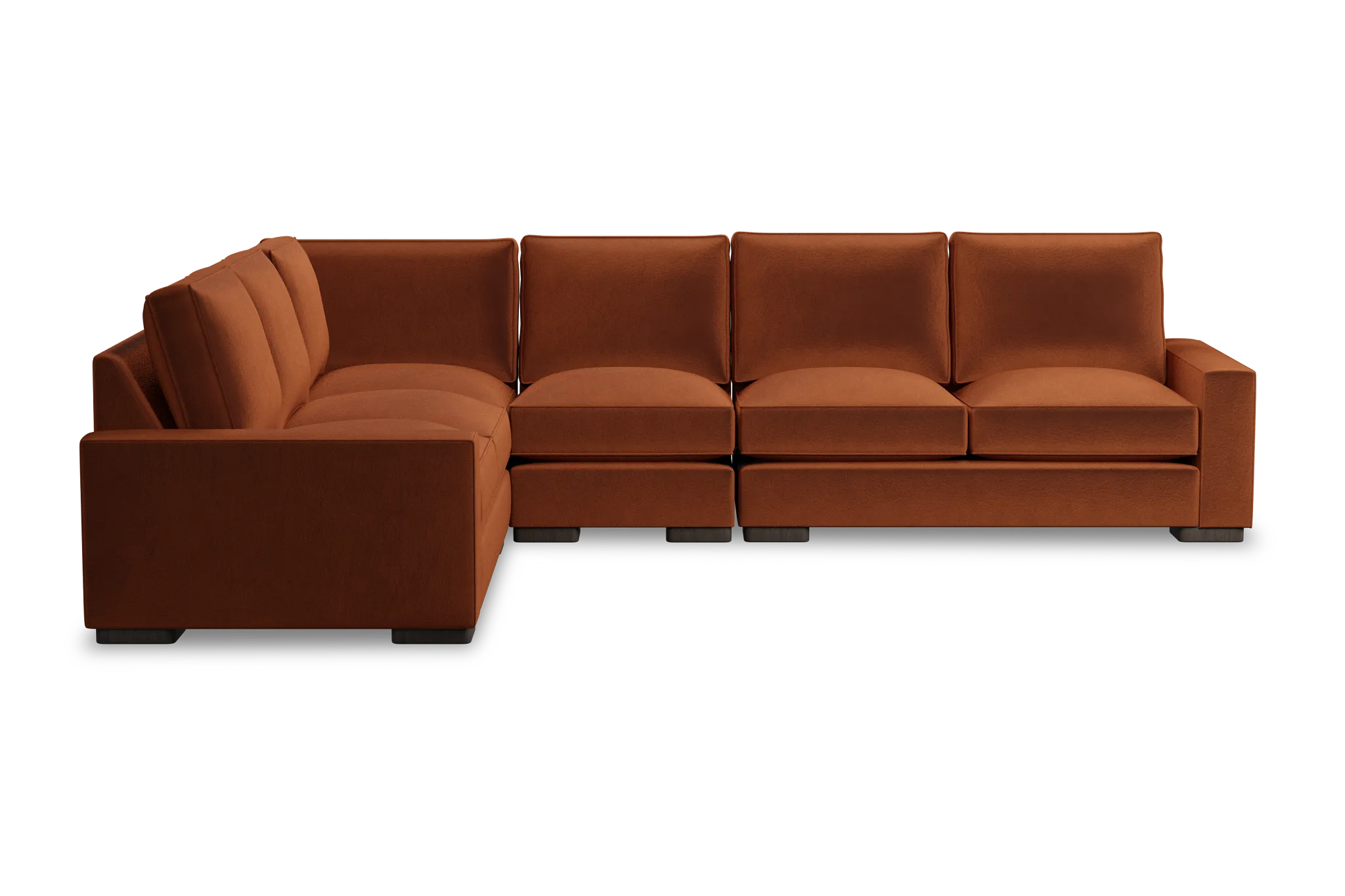 Edgewater Joya Orange Medium Two-arm Sectional