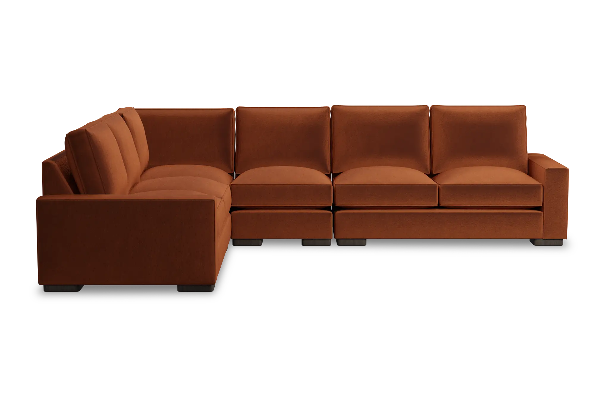 Edgewater Joya Orange Medium Two-arm Sectional Edgewater Joya Orange Medium Two-arm Sectional